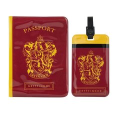 Дорожный набор Гарри Поттер Гриффиндор (обложка для паспорта, бирка для чемодана) Cinereplicas