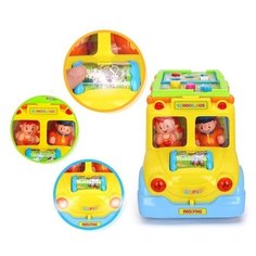 Игрушка развивающая Hola Интеллектуальный школьный автобус с подсветкой и музыкой