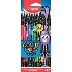 Набор цветных карандашей Maped &quot;Color&apos;Peps Black Monster&quot;, 12 цветов