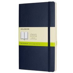 Блокнот &quot;Classic&quot; Large, 120 листов, нелинованный, синий Moleskine