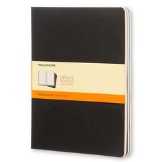 Блокнот Moleskine Cahier Journal XLarge, 190 х 250 мм, обложка картон, 120 страниц, линейка, черный