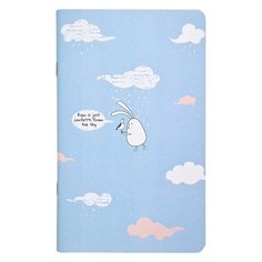 Блокнот Be Smart, коллекция Bunny, Облака, в линейку, 48 листов, 13 х 21 см