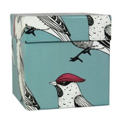 Коробка подарочная &quot;Птица с малиновым гребешком&quot;, 12,5 х 12,5 х 12,5 см Symbol
