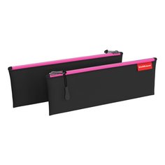 Пенал-конверт ErichKrause Black&Pink, 22 х 9 см