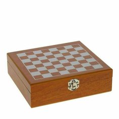 Набор подарочный Remeco (шахматы, фляжка 250 мл, стопка 30 мл, МФУ нож)