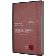 Блокнот &quot;Le Leather&quot; Large, 96 листов, в линейку, красный Moleskine