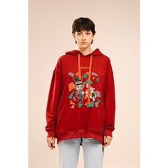 Худи лайт Tengri People Шляпник, бордо, в чехле, onesize/oversize Made in РЕСПyБЛИКА*