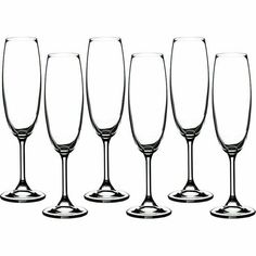 Набор бокалов для шампанского Lefard Klara/Sylvia, 220 мл, 6 шт