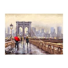 Мозаика алмазная КОКОС Мост, холст без подрамника, 25 х 35 см