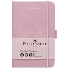 Бизнес-блокнот Faber-Castell, 194 листа, матовая ламинация, тиснение ВД-лаком, A6, дымчато-розовый