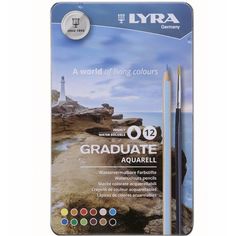 Акварельные цветные карандаши &quot;Graduate Aquarell&quot;, 12 цветов Lyra