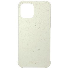 Чехол SOLOMA Case для iPhone 12 Mini с ударопрочными углами, биоразлагаемый, бело-бежевый