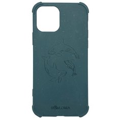 Чехол SOLOMA Case для iPhone 12 Mini с ударопрочными углами, биоразлагаемый, светло-синий