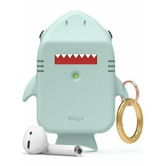 Чехол для AirPods Gen 1 & 2 Elago &quot;Unique Shark&quot; мятный