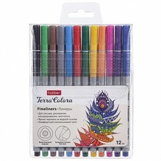 Набор линеров на водной основе Hatber &quot;Terra Colora&quot;, 12 цветов