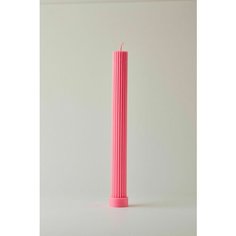 Свеча столбовая, 27 см, розовая Gori