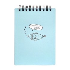 Блокнот Be Smart, коллекция Strange animals, Рыба, в клетку, 100 листов, 10,2 х 14,2 см