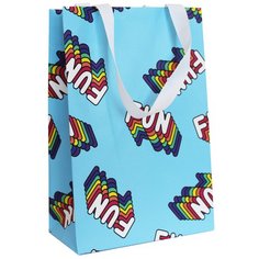 Пакет подарочный &quot;Fun Fun&quot;, 16 х 24 х 8 см Made in РЕСПyБЛИКА*