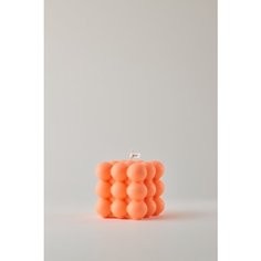 Свеча в форме куба, 6 см, оранжевая Gori
