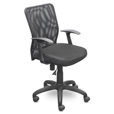 Кресла офисные кресло офисное СН-320 ЭНТЕР Т-01, черный, сетка, ткань