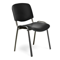 Кресла офисные стул офисный ИЗО 540х610х790мм черный иск. кожа/металл