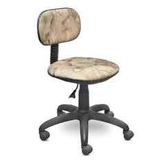 Кресла офисные кресло офисное ЭРГО без подлокотников, 395х420х720(940) мм, коричневая карта, ткань