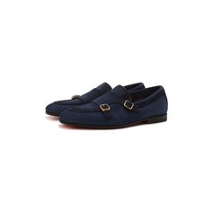 Замшевые монки Santoni
