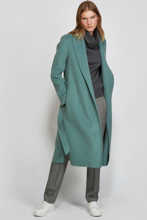 Пальто прямого силуэта с поясом VASSA&Co