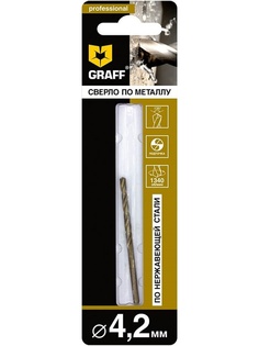 Сверло Graff по нержавеющей стали Р6М5К5 4.2mm 744275