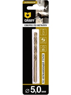 Сверло Graff по нержавеющей стали Р6М5К5 5.0mm 745086