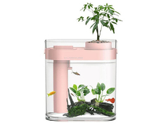 Аквариум Xiaomi Descriptive Geometry Amphibious Fish Tank Pink HF-JHYGQC001