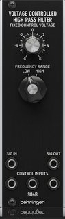 904B VOLTAGE CONTROLLED HIGH PASS FILTER Behringer