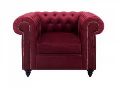Кресло chester classic (ogogo) красный 107x75x80 см.
