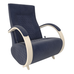 Кресло-глайдер модель balance 3 с накладками (комфорт) синий 70x105x84 см.