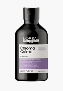Шампунь LOreal Professionnel L'Oreal Chroma Creme с фиолетовым пигментом для нейтрализации желтизны очень светлых волос, 300 мл