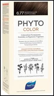 Краска для волос Phytosolba Phyto Color Светлый каштан - капучино 6.77 50/50/12