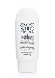 Отбеливающая маска для лица и тела Secret Key Snow White Milky Pack