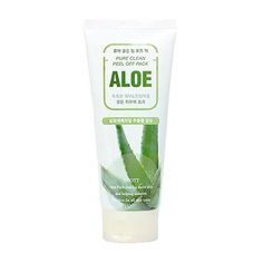 Маска-плёнка для лица на основе экстракта алоэ Jigott Aloe Pure Clean Peel Off Pack