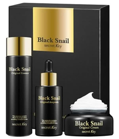 Набор из эссенции, сыворотки, крема с муцином улитки Secret Key Black Snail Original Set