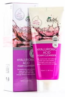 EKEL Пенка для умывания с гиалуроновой кислотой Foam Cleanser Hyaluronic Acid, 100мл