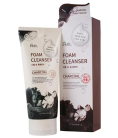 EKEL Пенка для умывания с экстрактом древесного угля Foam Cleanser Charcoal, 180мл