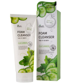 EKEL Пенка для умывания с экстрактом огурца Foam Cleanser Cucumber, 180мл