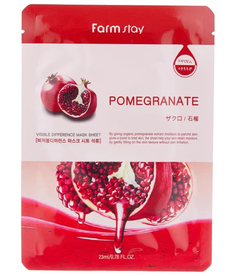 Тканевая маска для лица с экстрактом граната Visible Difference Mask Sheet Pomegranate Farm Stay