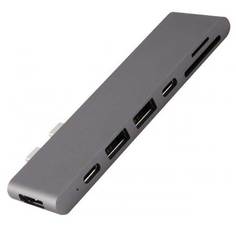 Адаптер Barn&Hollis Multiport Adapter USB Type-C 7 in 1 для MacBook Grey УТ000027061