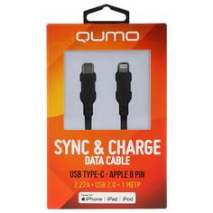 Кабель Qumo MFI С94 Type-C - Lightning 1m Black 32994