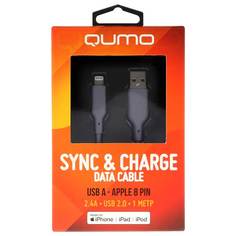 Кабель Qumo MFI С48 USB-A - Lightning 1m Grey 32992