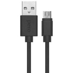 Дата-кабель PERO DC-03 micro-USB, 2А, 0.2м, черный ПЕРО