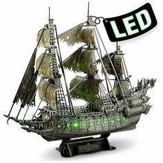 3D-пазл CubicFun Корабль Летучий Голландец с LED-подсветкой, 360 деталей