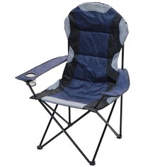 Стул-кресло 59х59х110 см, синий, полиэстер 600D, с сумкой-чехлом, 120 кг, Green Days