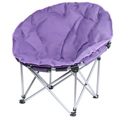 Кресло складное 72х82х36 см, Гриб, фиолетовое, полиэстер 600D, с сумкой-чехлом, 100 кг, Green Days